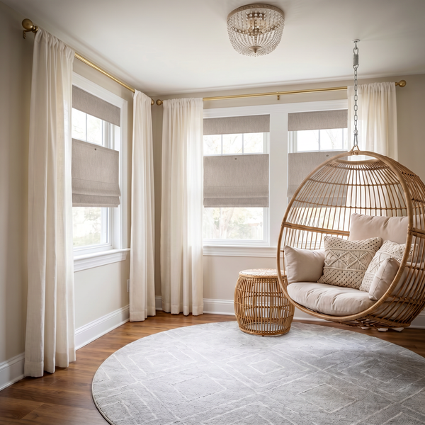 Waterproof and Flame-Retardant Roman Shades | Top Down Bottom Up