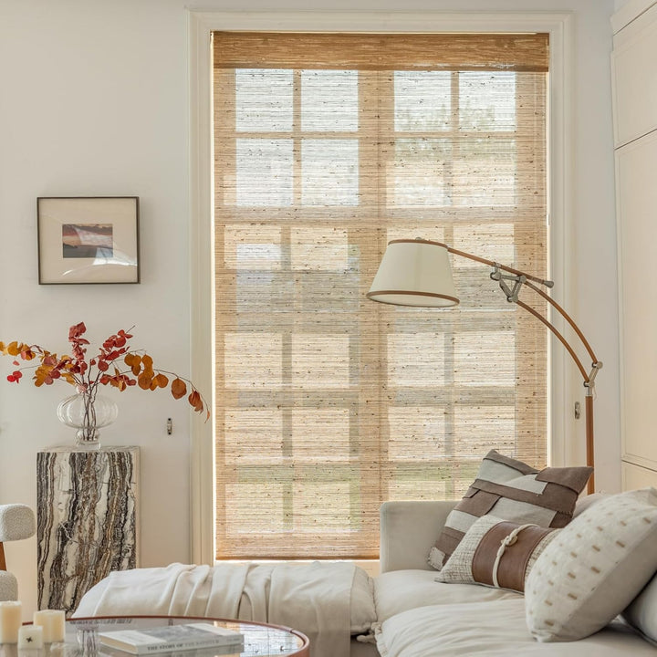 Cordless Bamboo Roman Shades