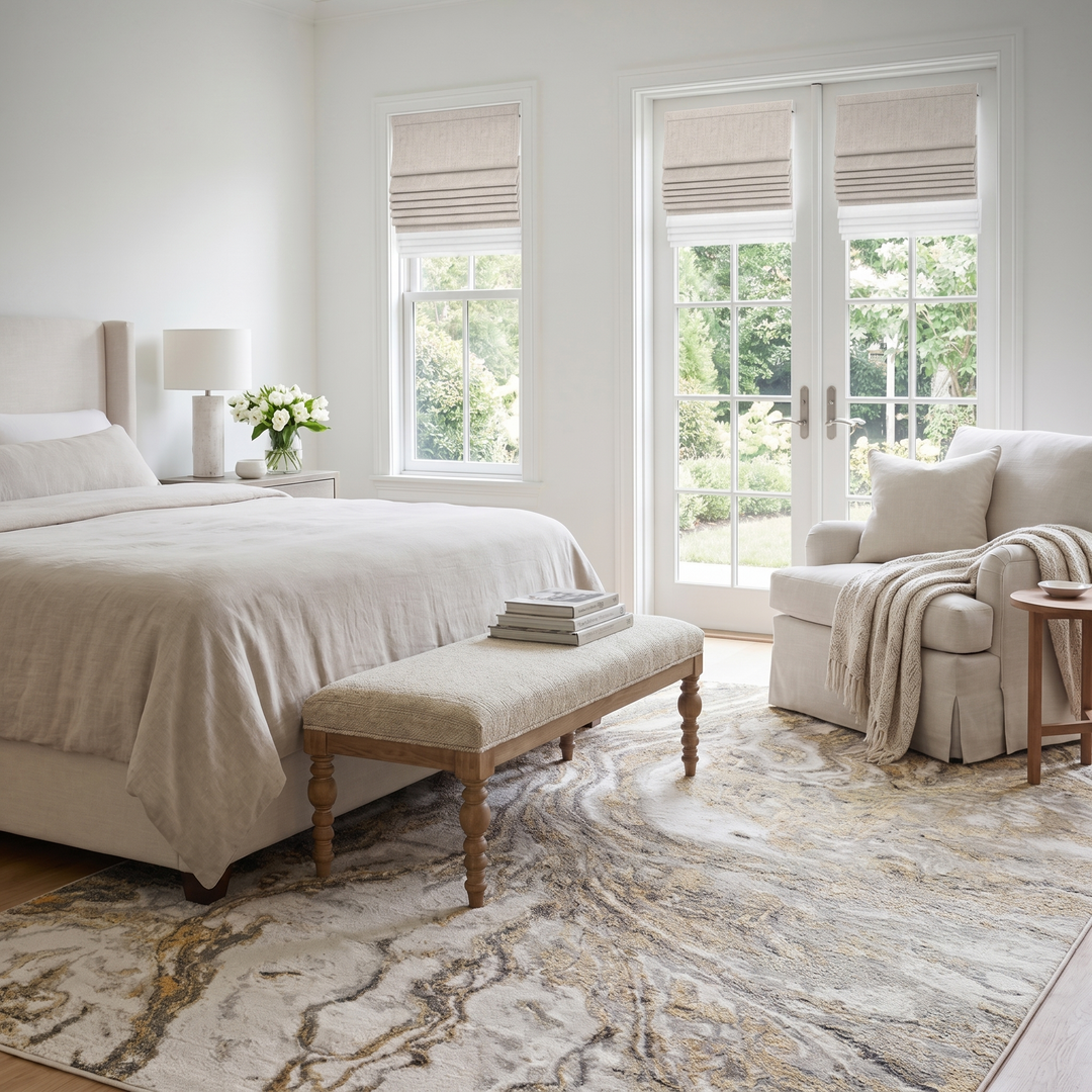 Linen Roman Shades | Day Night