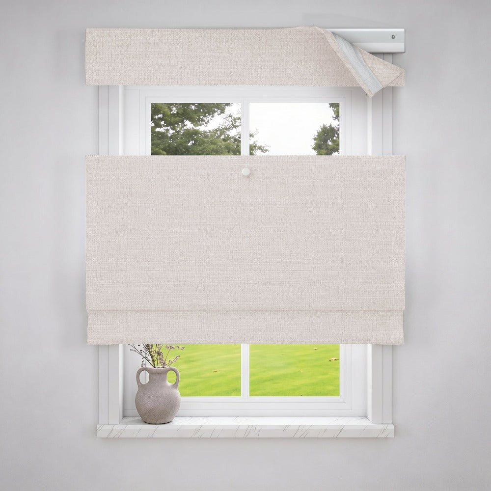 Solid Cordless Roman Shade | Top Down Bottom Up