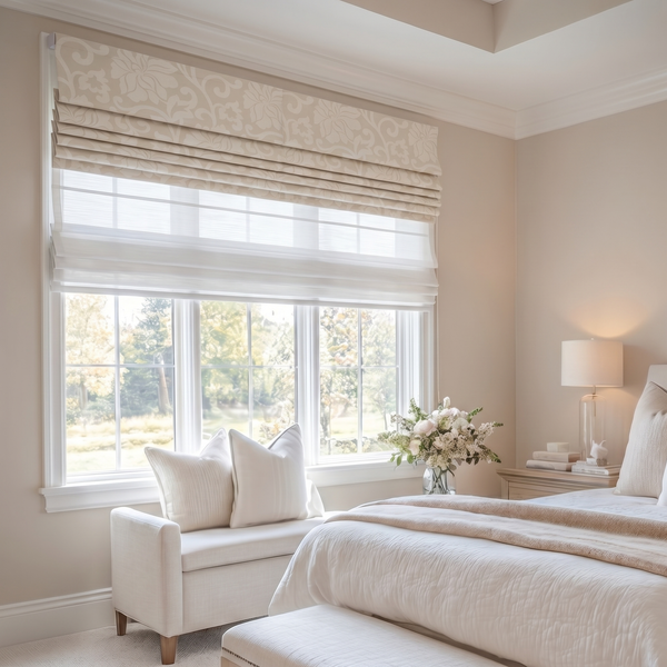 Jacquard Roman Shade | Day Night