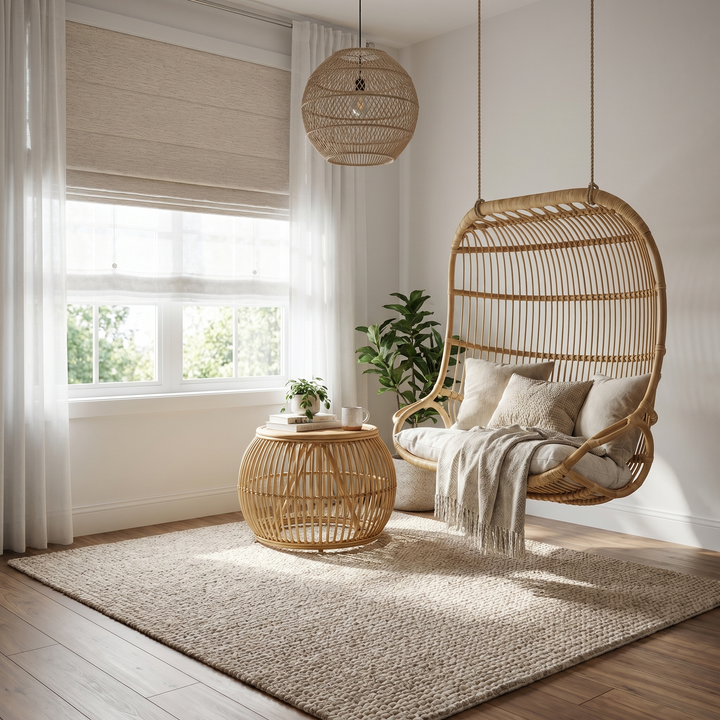 Solid Cordless Roman Shade | Day Night
