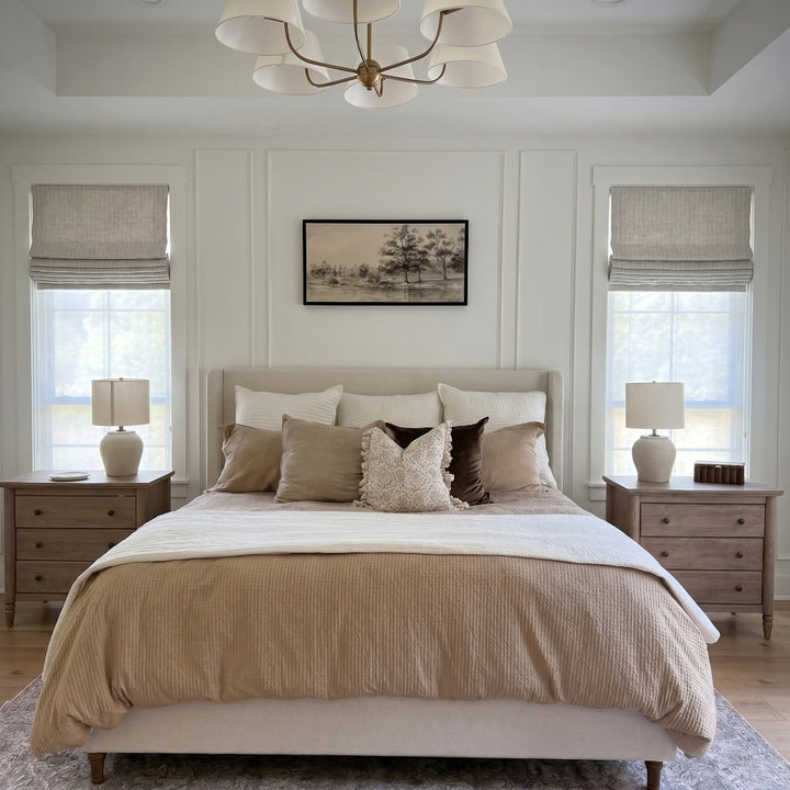 Stripe Roman Shades | Day Night