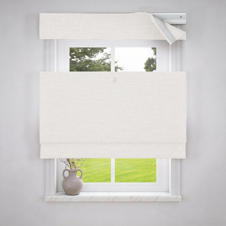 Solid Cordless Roman Shade | Top Down Bottom Up