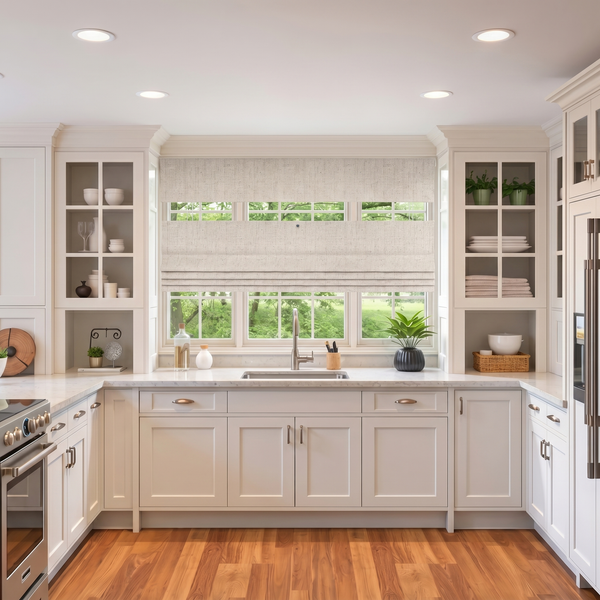 Linen Roman Shades | Top Down Bottom Up
