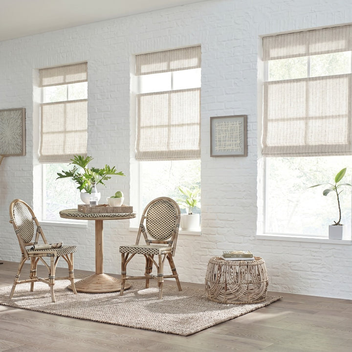 Stripe Roman Shades | Top Down Bottom Up