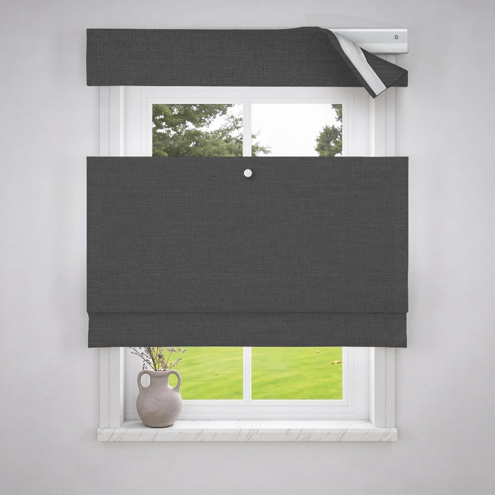 Solid Cordless Roman Shade | Top Down Bottom Up