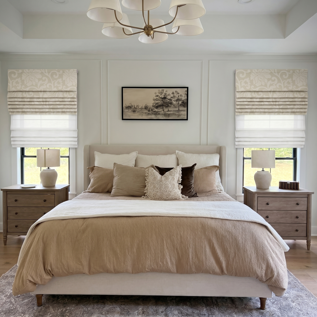 Jacquard Roman Shade | Day Night