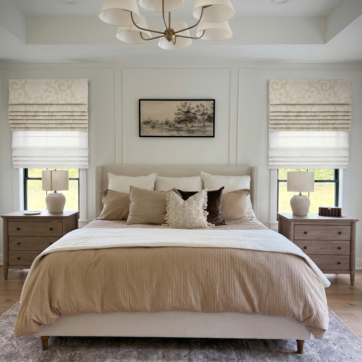 Jacquard Roman Shade | Day Night