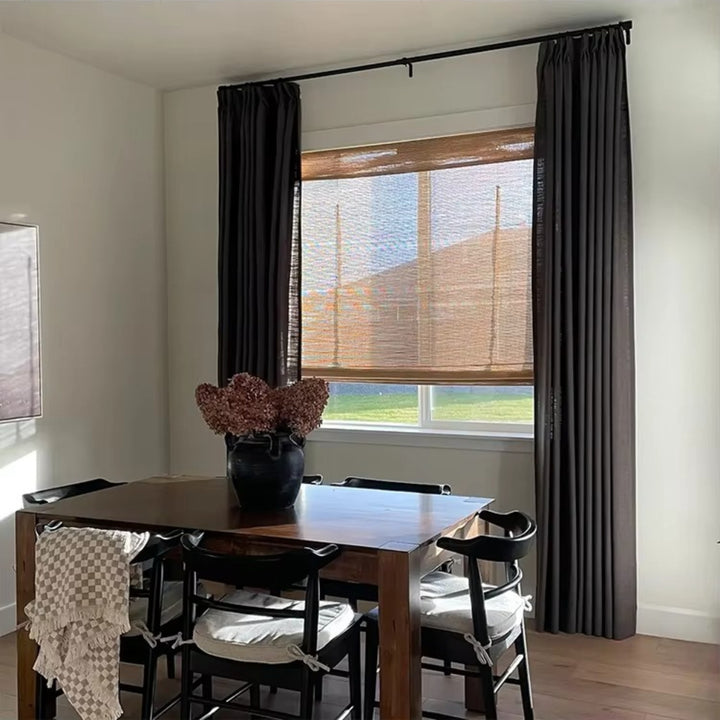 Natural Woven Bamboo Roman Shade