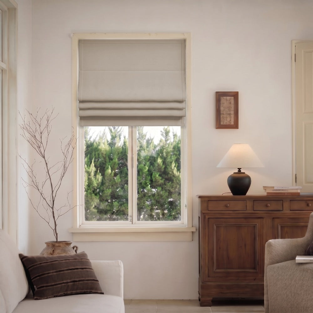 Cordless Roman Shades With Spring System
