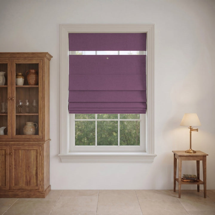 Top Down Bottom Up Linen Roman Shades