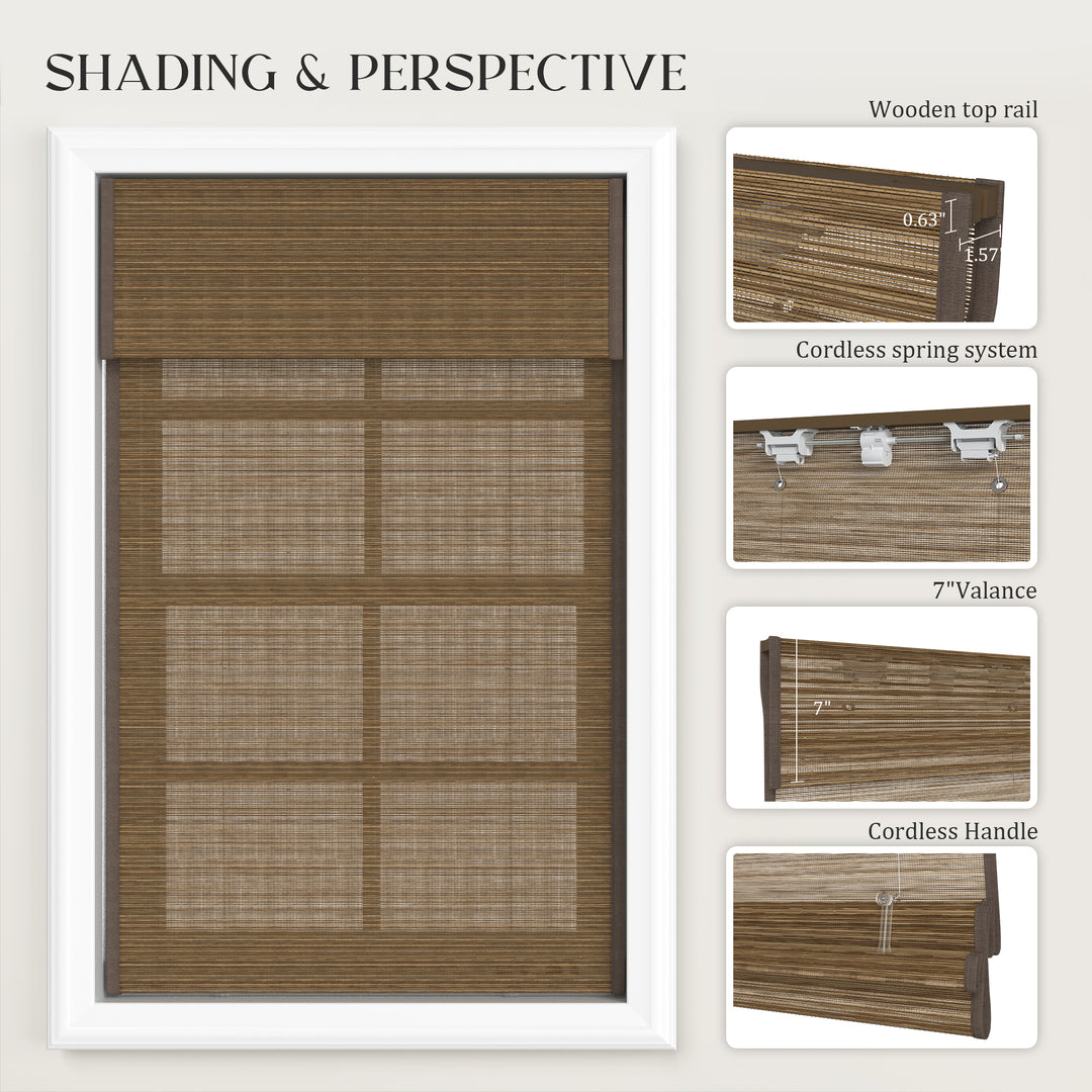Dark Linen Cordless Roman Shades