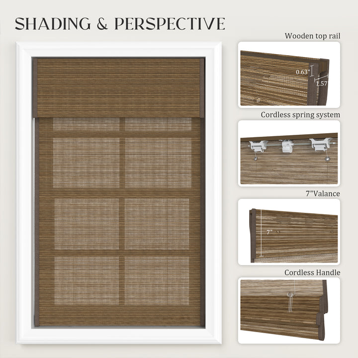 Dark Linen Cordless Roman Shades