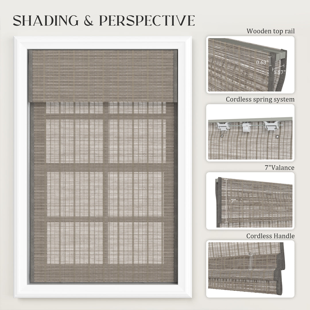 Natural Kenaf Cordless Roman Shades