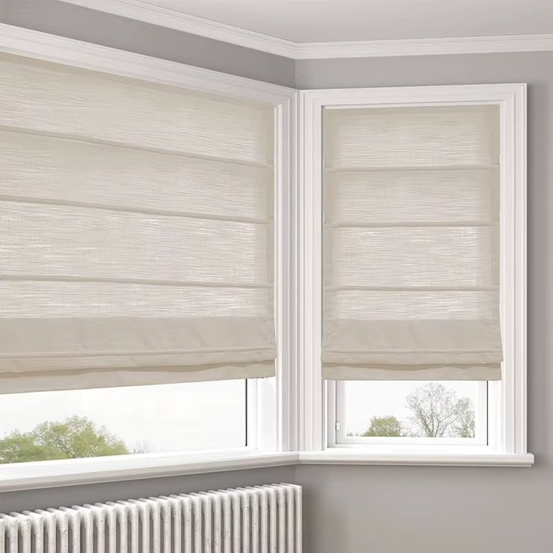 Textured Cotton Roman Shades
