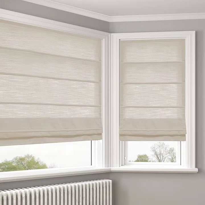 Textured Cotton Roman Shades