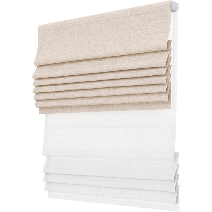 Linen Day Night Roman Shades