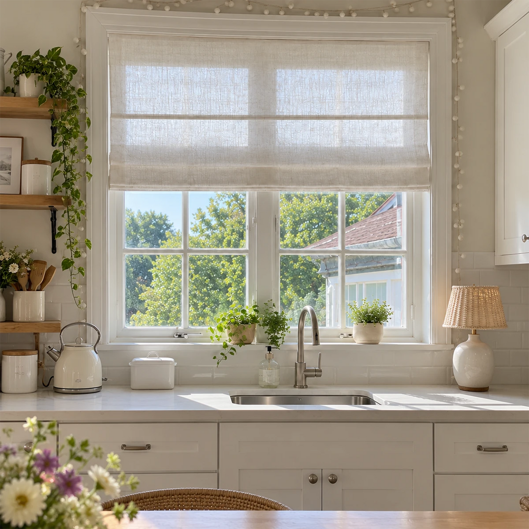 Hearth Linen Roman Shade basic 5