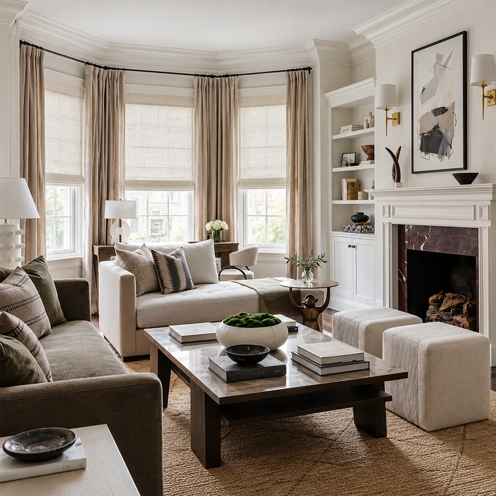 Hearth Linen Roman Shade top down bottom up 5