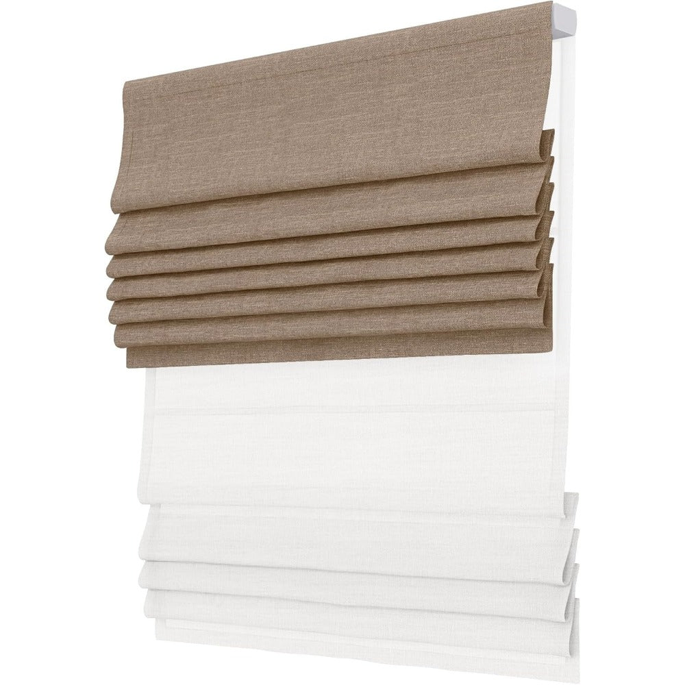 Linen Day Night Roman Shades