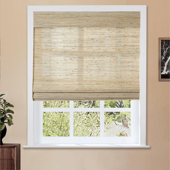 Natural Cordless Ramie Roman Shade