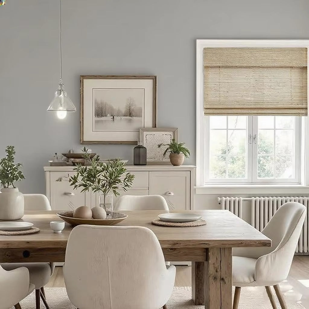 Natural Ramie Cordless Roman Shades