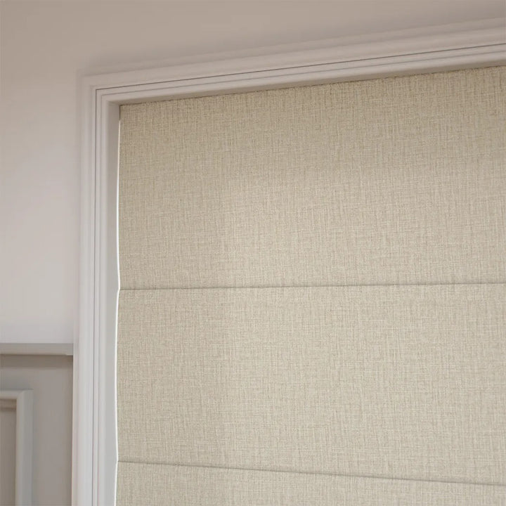 Rustic Linen Roman Shades