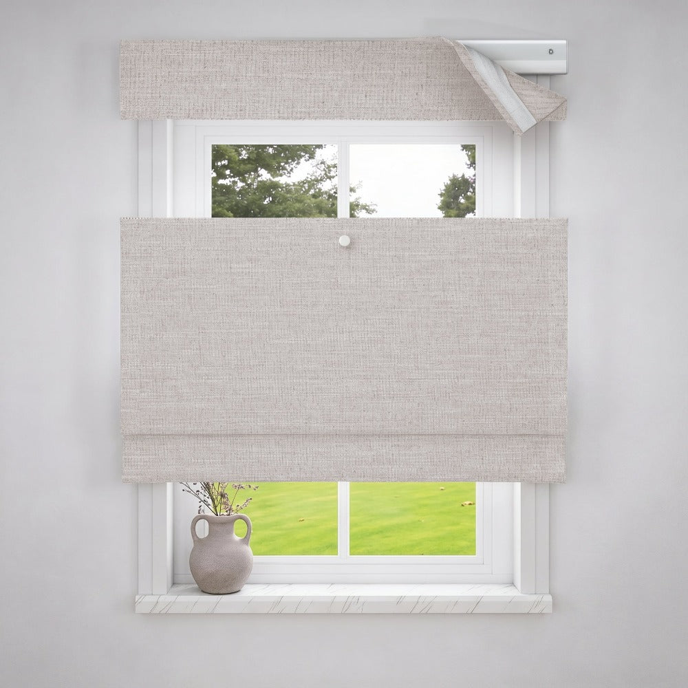 Solid Cordless Roman Shade | Top Down Bottom Up