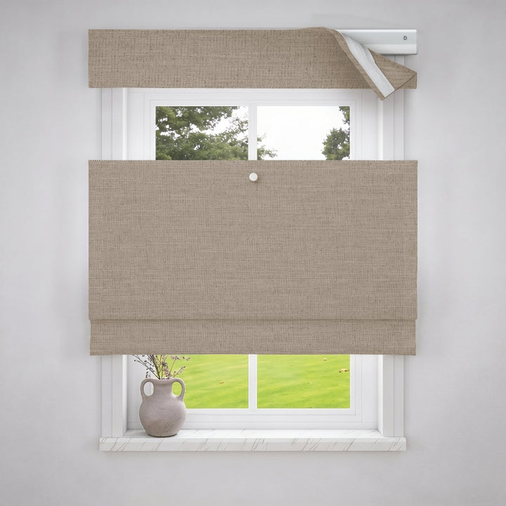 Solid Cordless Roman Shade | Top Down Bottom Up
