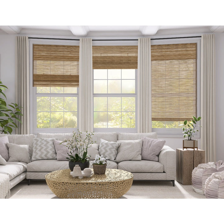 Dark Linen Cordless Roman Shades