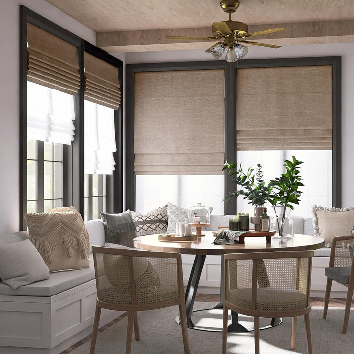 Linen Day Night Roman Shades