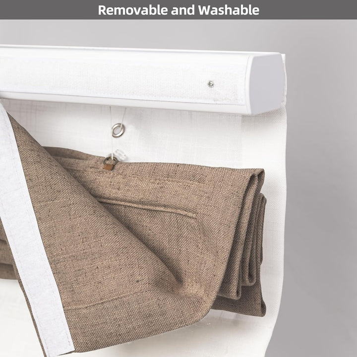 Linen Day Night Roman Shades