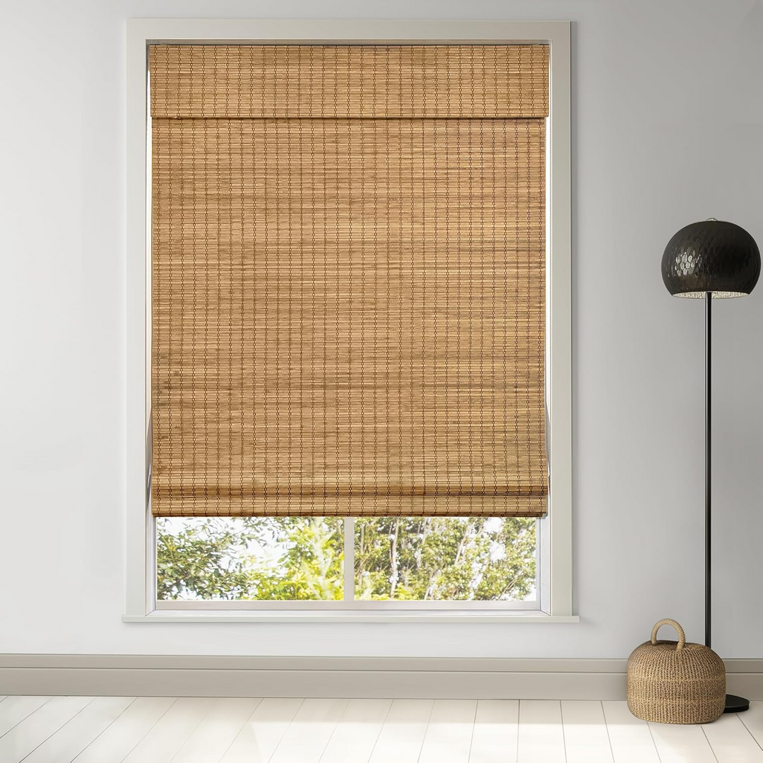 Amber Weave Bamboo Roman Shade