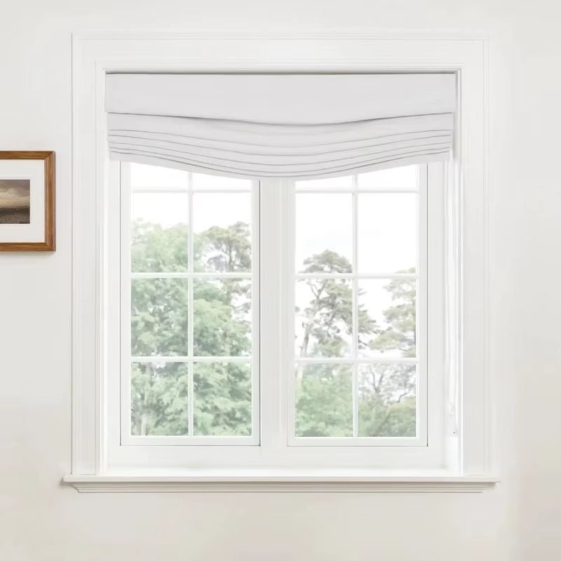 Simple Flat Fold Roman Shades