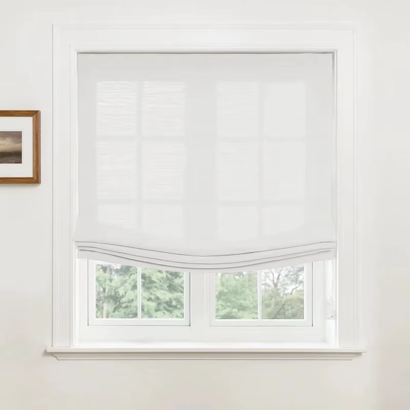 Simple Flat Fold Roman Shades