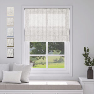 Drill Cordless Stripe Roman Shades | Basic