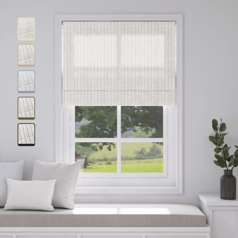 Drill Cordless Stripe Roman Shades | Basic
