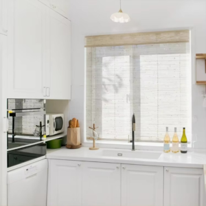 Light Filtering Woven Bamboo Roman Shade