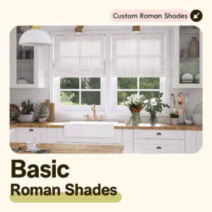Drill Cordless Stripe Roman Shades | Basic