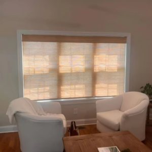 Light Filtering Fine Woven Bamboo Roman Shade