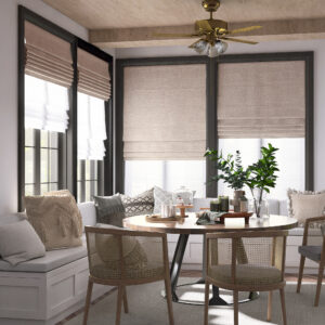 Linen Day Night Roman Shades