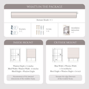 Drill Cordless Roman Shade | Basic