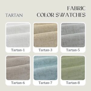 Linen Roman Shades Fabric Sample(869,9635,Tartan)