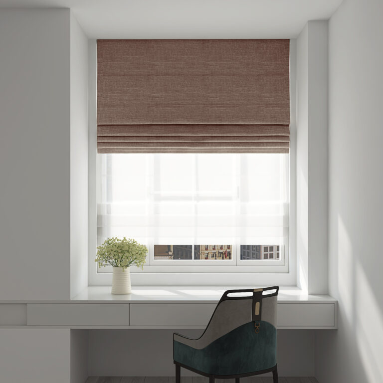 Linen Day Night Roman Shades